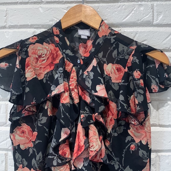 Floral Ruffle Blouse - Picture 3 of 4